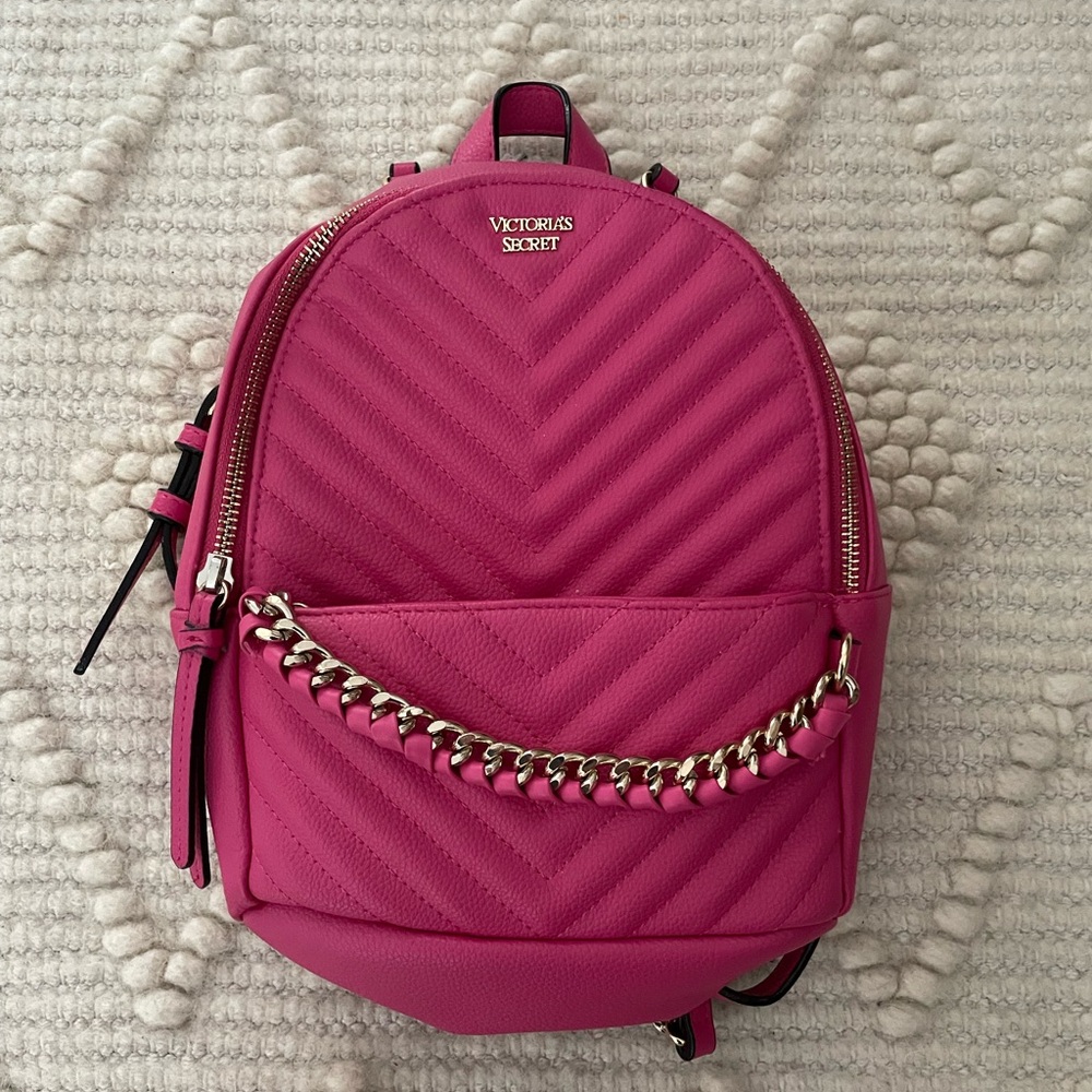 Victoria's Secret Fuchsia Quilted Backpack